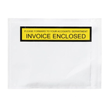 Plastic Labelope Invoice Enclosed White, 115mm x 150mm Pack of 100